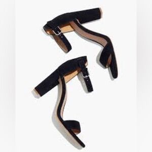 Madewell Brooke Ankle Strap Sandal Suede